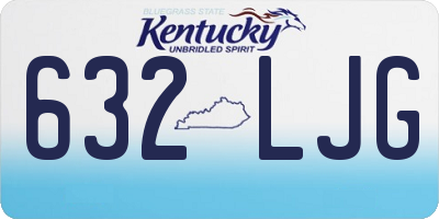 KY license plate 632LJG