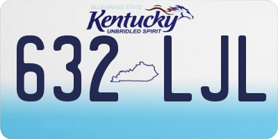 KY license plate 632LJL