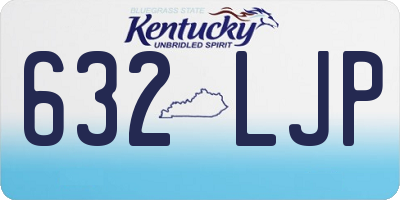 KY license plate 632LJP