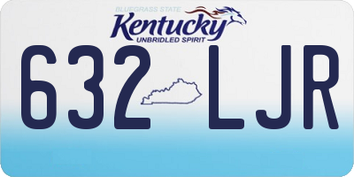 KY license plate 632LJR