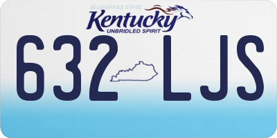 KY license plate 632LJS
