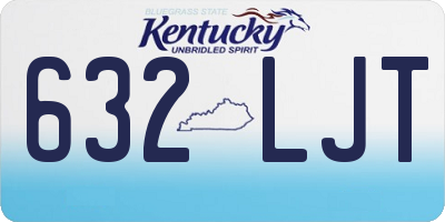 KY license plate 632LJT