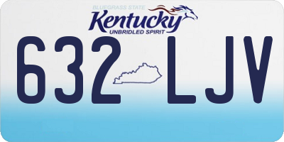KY license plate 632LJV