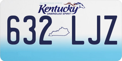 KY license plate 632LJZ