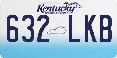 KY license plate 632LKB