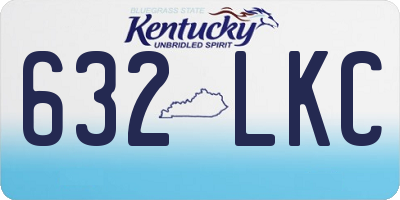 KY license plate 632LKC