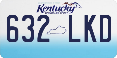 KY license plate 632LKD