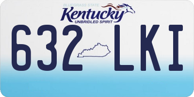 KY license plate 632LKI