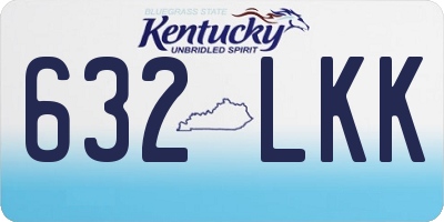 KY license plate 632LKK