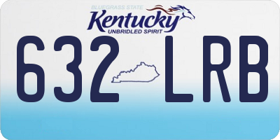 KY license plate 632LRB