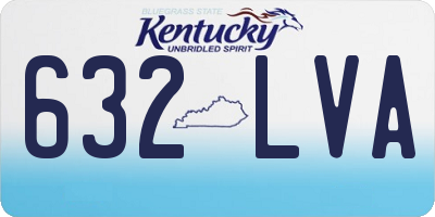 KY license plate 632LVA