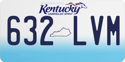 KY license plate 632LVM