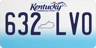 KY license plate 632LVO