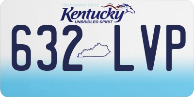 KY license plate 632LVP