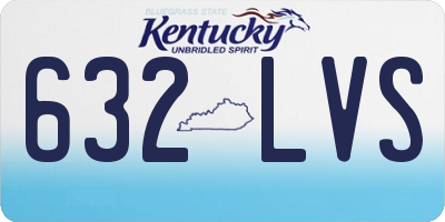 KY license plate 632LVS