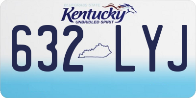KY license plate 632LYJ