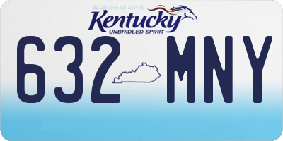 KY license plate 632MNY