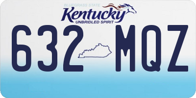 KY license plate 632MQZ