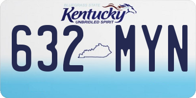 KY license plate 632MYN