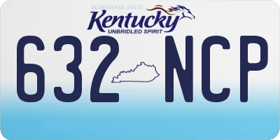 KY license plate 632NCP