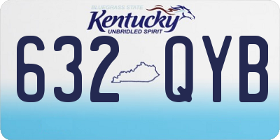 KY license plate 632QYB