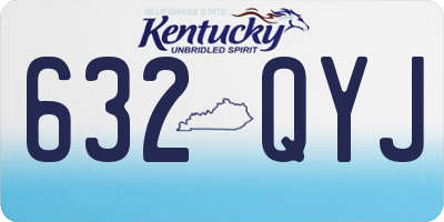 KY license plate 632QYJ