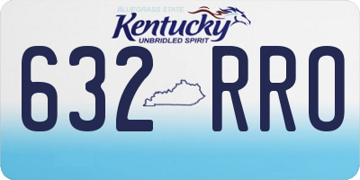 KY license plate 632RRO