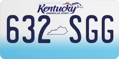 KY license plate 632SGG