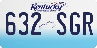 KY license plate 632SGR