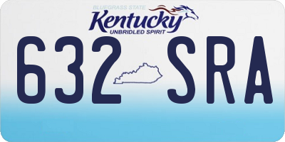 KY license plate 632SRA