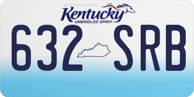 KY license plate 632SRB