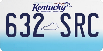 KY license plate 632SRC