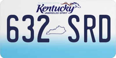 KY license plate 632SRD