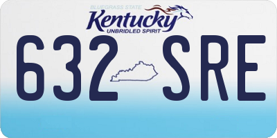 KY license plate 632SRE