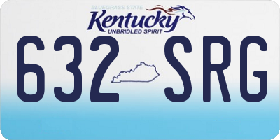 KY license plate 632SRG