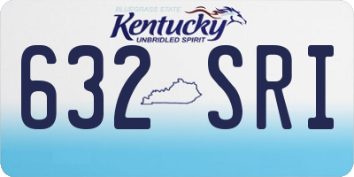 KY license plate 632SRI