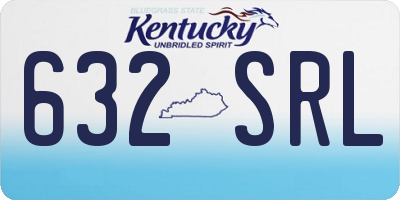KY license plate 632SRL