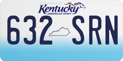 KY license plate 632SRN