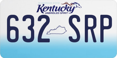 KY license plate 632SRP