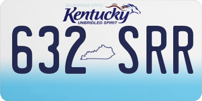 KY license plate 632SRR