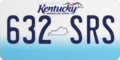 KY license plate 632SRS