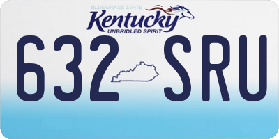 KY license plate 632SRU