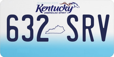 KY license plate 632SRV