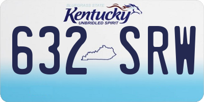 KY license plate 632SRW