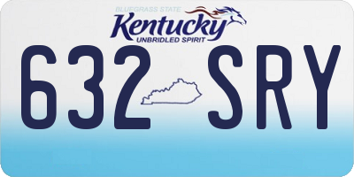KY license plate 632SRY