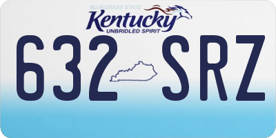KY license plate 632SRZ