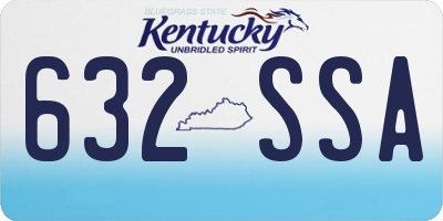 KY license plate 632SSA