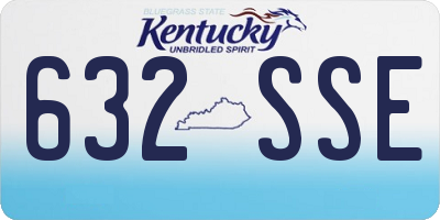 KY license plate 632SSE