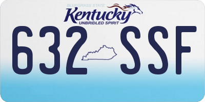 KY license plate 632SSF