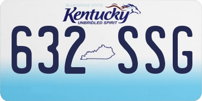 KY license plate 632SSG